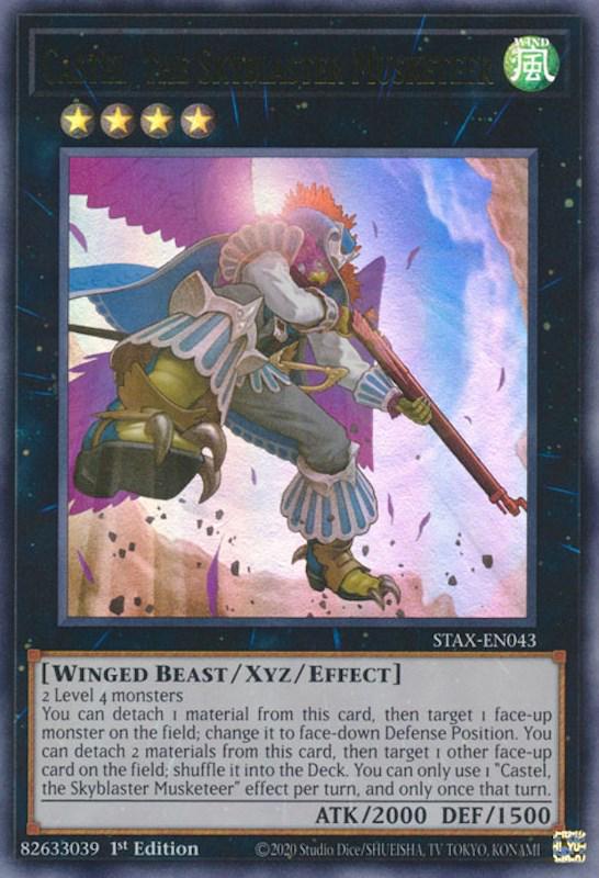 Castel, the Skyblaster Musketeer STAX-EN043 YuGiOh 2 Player Starter Set