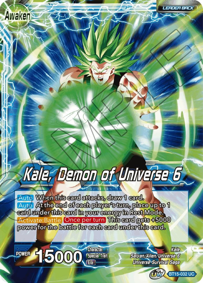 Kale // Kale, Demon of Universe 6 BT15-032 Dragon Ball Super Saiyan Showdown