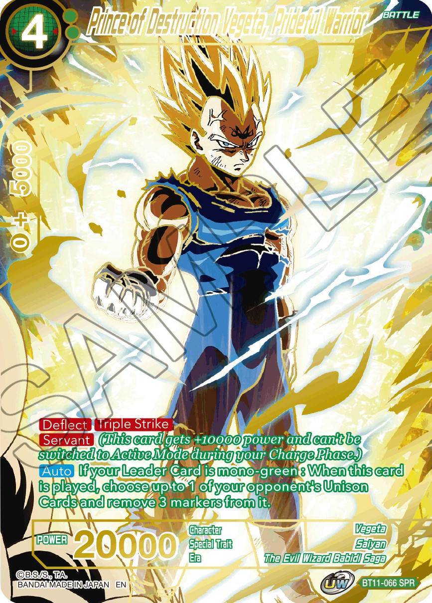 Prince of Destruction Vegeta, Prideful Warrior [SPR] BT11-066 Dragon Ball Super Vermilion Bloodline