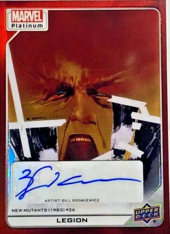 Legion #102 2023 Upper Deck Marvel Platinum Red Rainbow Autograph