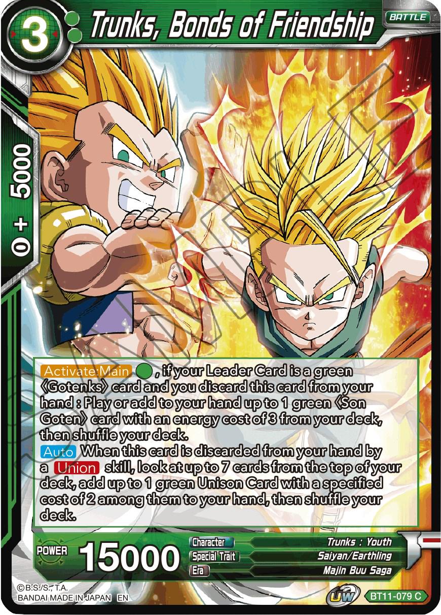 Trunks, Bonds of Friendship BT11-079 Dragon Ball Super Vermilion Bloodline