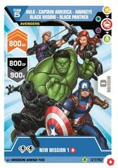 HULK - CAPTAIN AMERICA - BLACK WIDOW - HAWKEYE - BLACK PANTHER #127 Marvel 2022 Mission Arena Prices