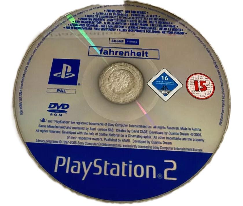 Fahrenheit [Not For Resale] PAL Playstation 2