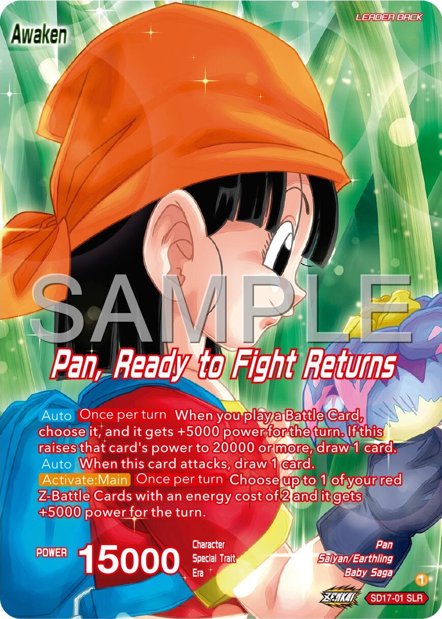 Pan // Pan, Ready to Fight Returns SD17-01 Dragon Ball Super Premium Anniversary Box 2024