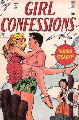 Girl Confessions #35 (1954) Comic Books Girl Confessions