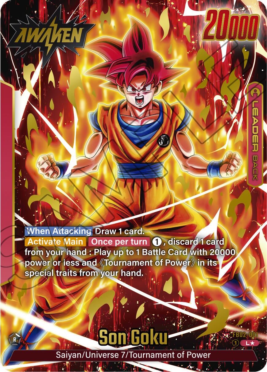 Son Goku [Alternate Art Holo] FB02-001 Dragon Ball Fusion World Blazing Aura