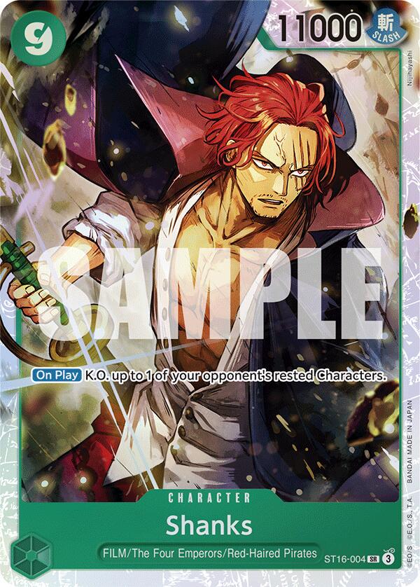 Shanks [Foil] ST16-004 One Piece Starter Deck 16: Uta