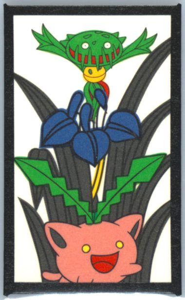 Carnivine, Hoppip (May) Pokemon Japanese Hanafuda