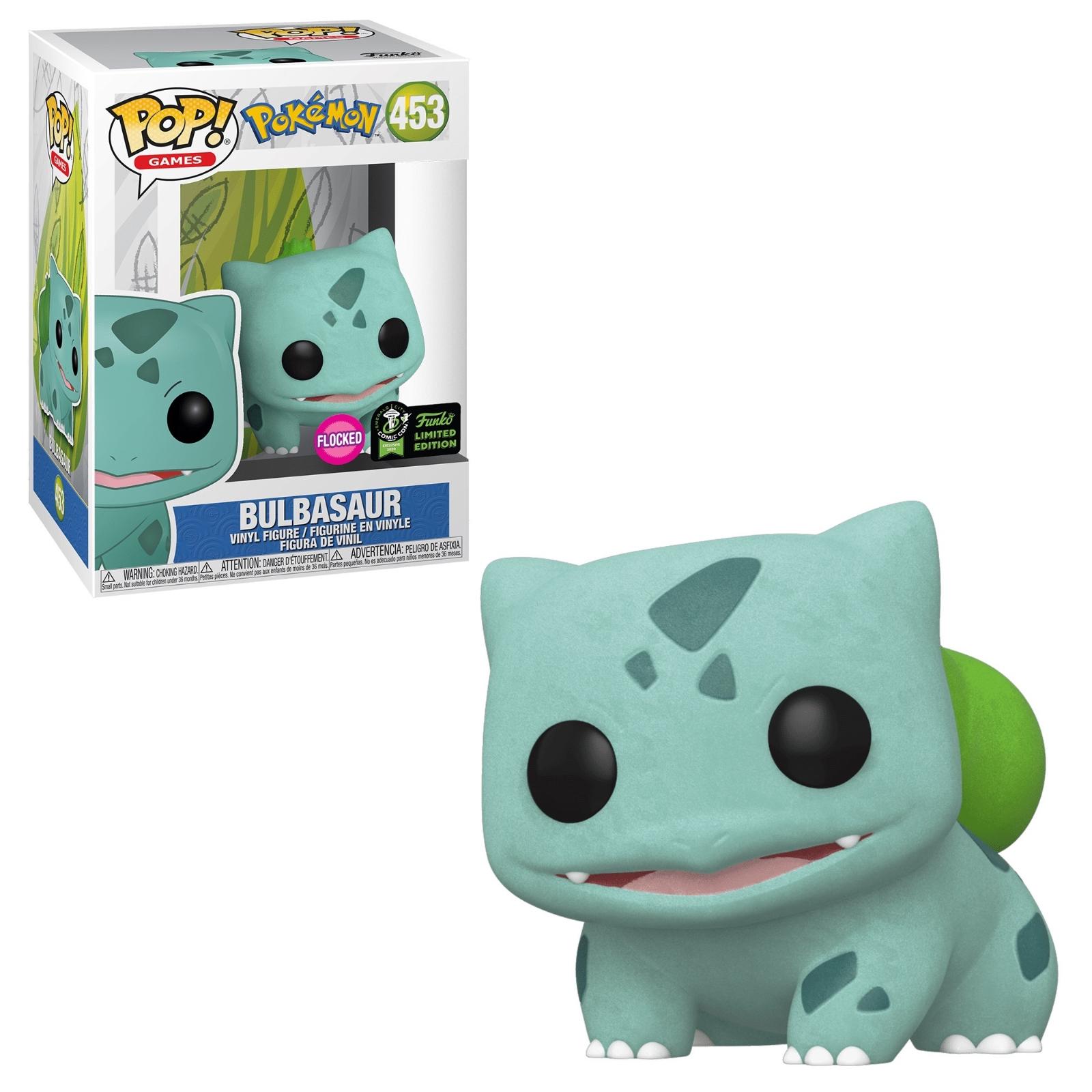 Bulbasaur [ECCC Flocked] #453 Funko POP Games