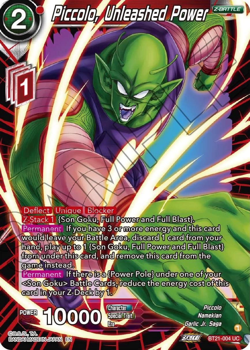 Piccolo, Unleashed Power BT21-004 Dragon Ball Super Wild Resurgence