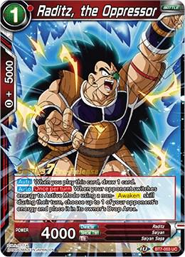 Raditz, the Oppressor BT7-003_PR Dragon Ball Super Series 7 Pre-Release Promos