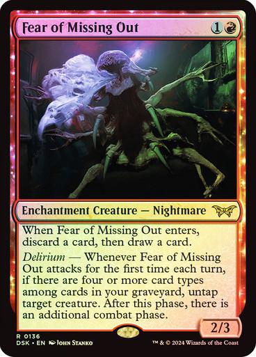 Fear of Missing Out [Foil] #136 Magic Duskmourn: House of Horror