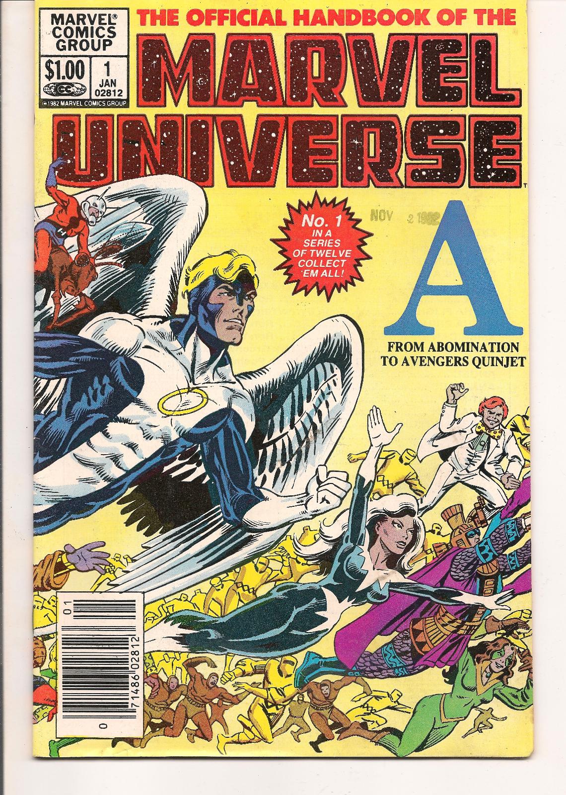 Official Handbook Of The Marvel Universe [Newsstand] #1 (1983) Comic Books Official Handbook of the Marvel Universe