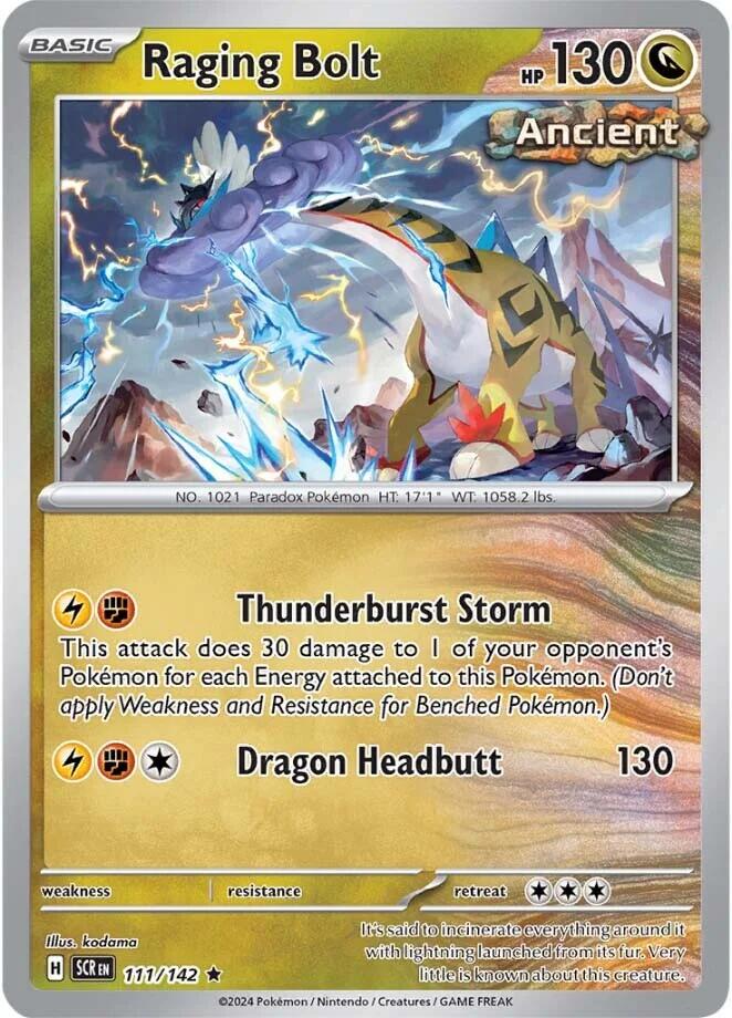 Raging Bolt #111 Pokemon Stellar Crown