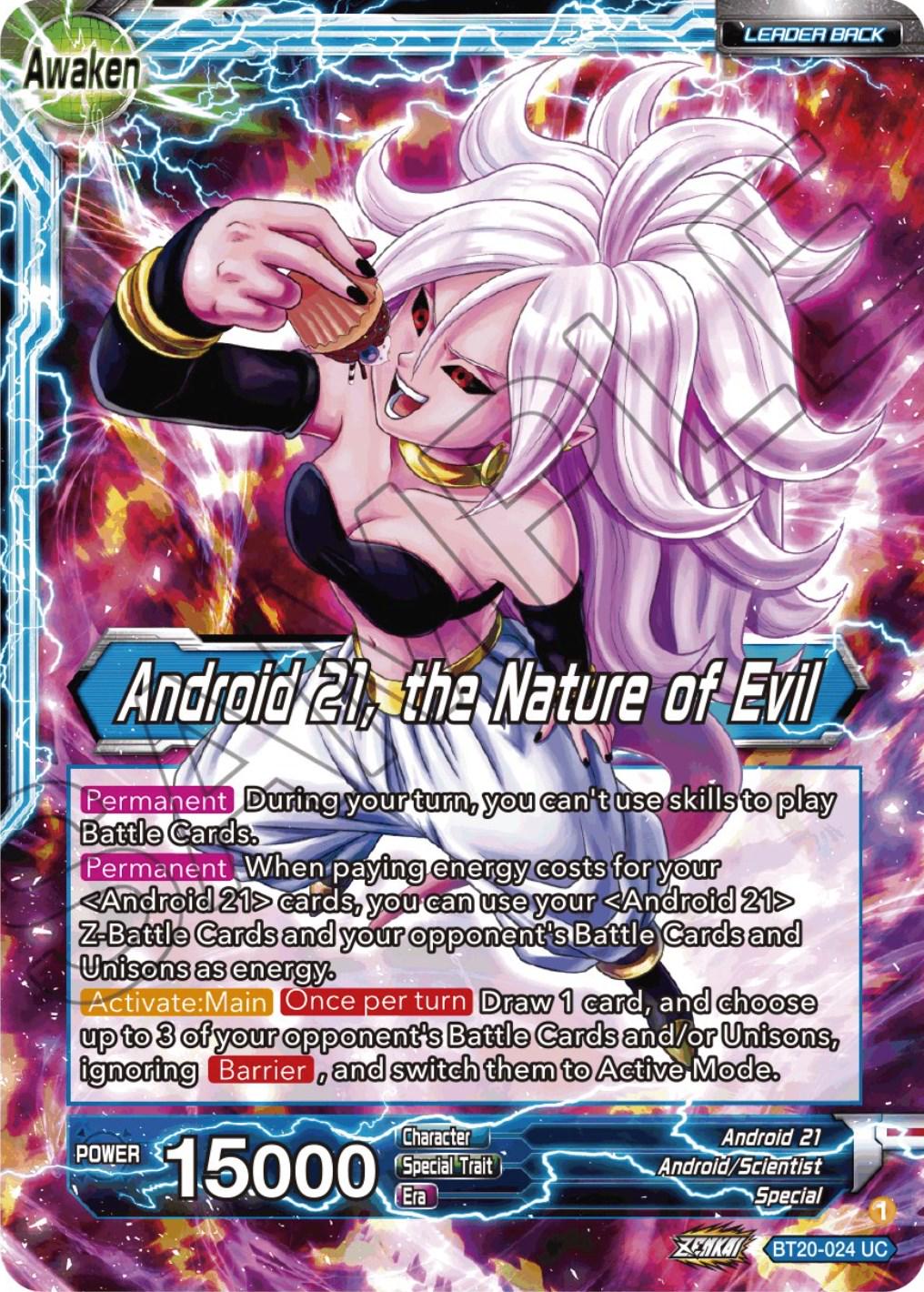 Android 21 // Android 21, the Nature of Evil [Foil] BT20-024 Dragon Ball Super Power Absorbed