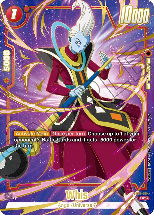 Whis [Championship Pack 03 Finalist Holo] FB01-004 Dragon Ball Fusion World Judge Promo