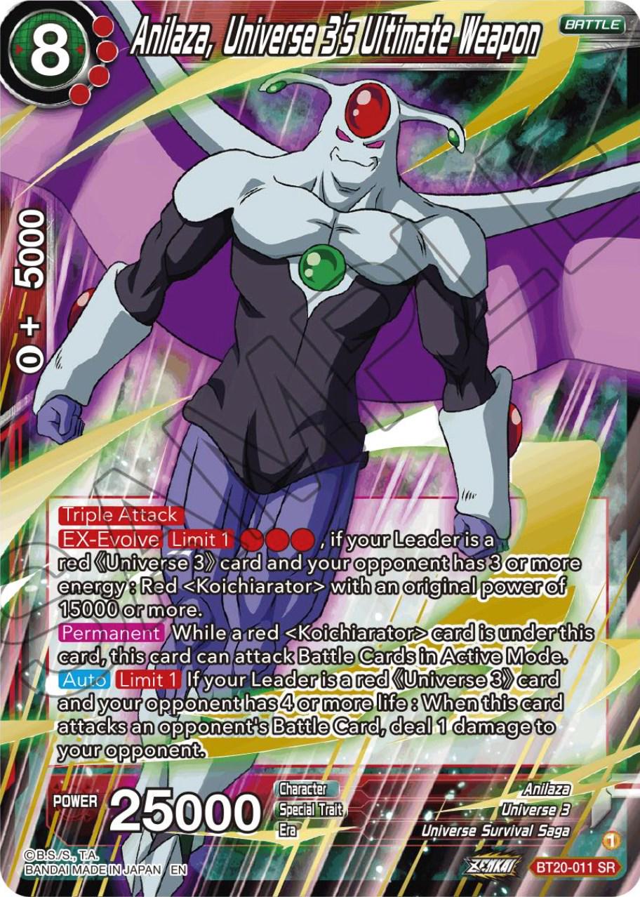 Anilaza, Universe 3's Ultimate Weapon [Foil] BT20-011 Dragon Ball Super Power Absorbed