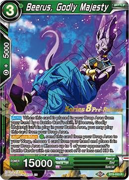 Beerus, Godly Majesty BT8-053_PR Dragon Ball Super Malicious Machinations: Pre-Release Promos