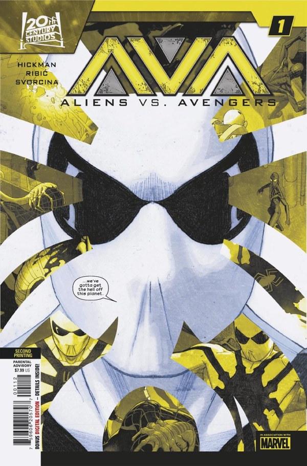 Aliens Vs. Avengers [2nd Print Ribic] #1 (2024) Comic Books Aliens vs. Avengers