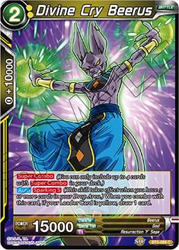 Divine Cry Beerus BT5-089 Dragon Ball Super Miraculous Revival