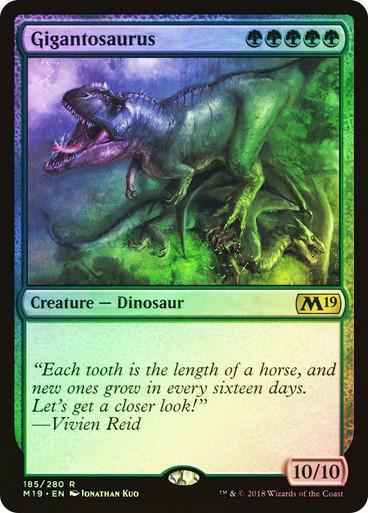 Gigantosaurus [Foil] #185 Magic Core Set 2019