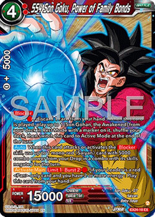 SS4 Son Goku, Power of Family Bonds [Foil] EX24-18 Dragon Ball Super Premium Anniversary Box 2024