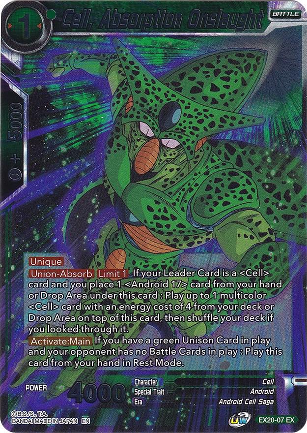 Cell, Absorption Onslaught [Foil] EX20-07 Dragon Ball Super Expansion Set: Ultimate Deck 2022