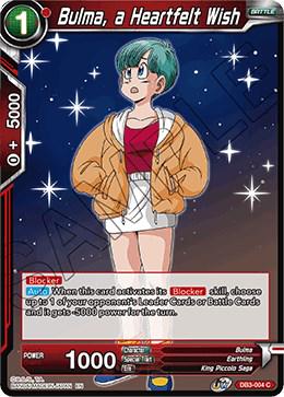 Bulma, a Heartfelt Wish DB3-004 Dragon Ball Super Giant Force