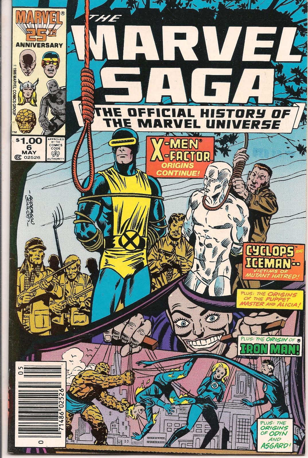 The Marvel Saga the Official History of the Marvel Universe [Newsstand] #6 (1986) Comic Books The Marvel Saga the Official History of the Marvel Universe