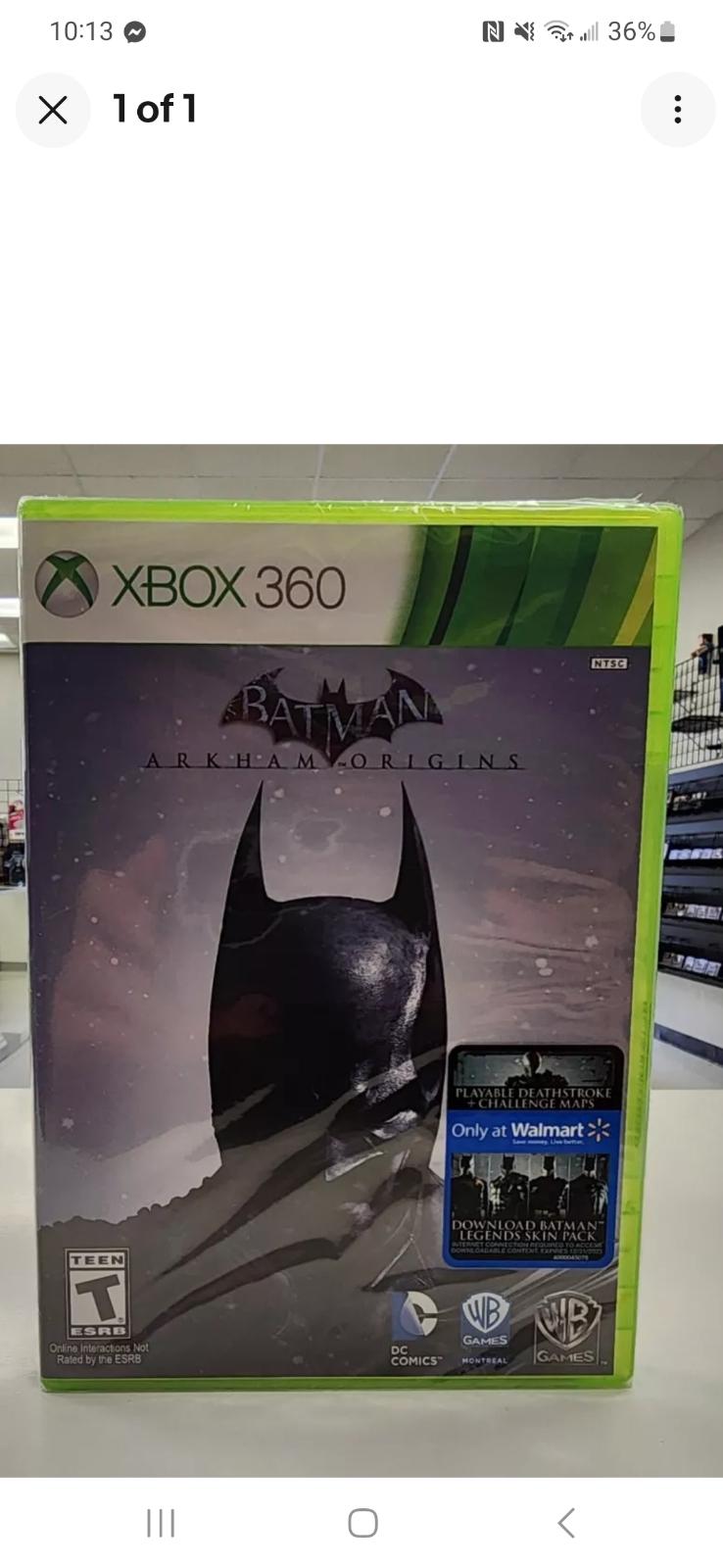 Batman: Arkham Origins [Walmart Exclusive] Xbox 360