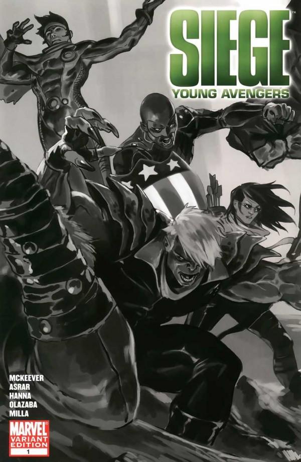 Siege: Young Avengers [Sketch] #1 (2010) Comic Books Siege