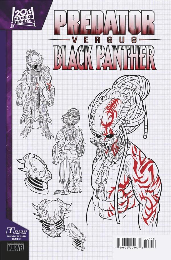 Predator vs. Black Panther [Allen] #1 (2024) Comic Books Predator vs. Black Panther