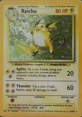 Raichu [1999-2000] #14 Pokemon Base Set Prices