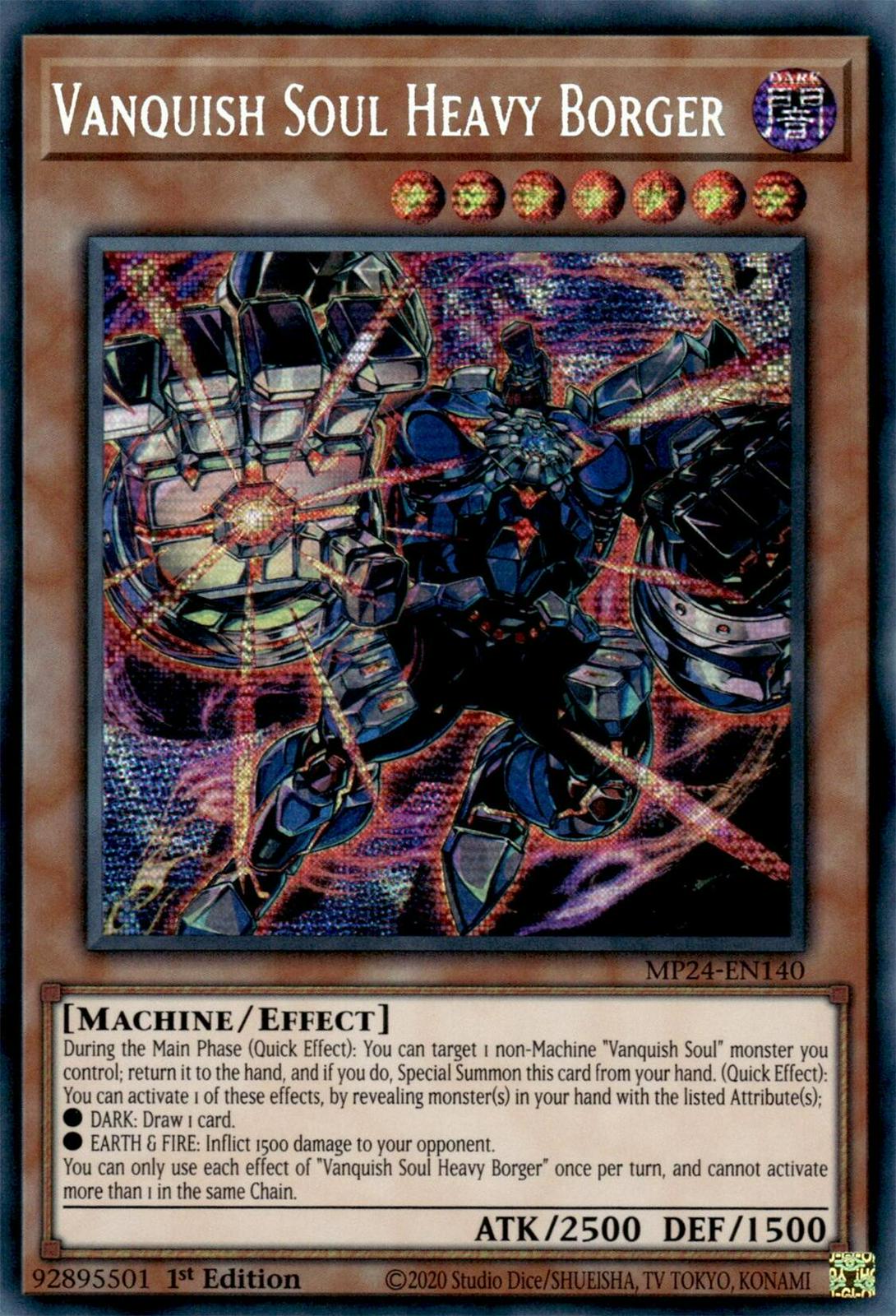 Vanquish Soul Heavy Borger MP24-EN140 YuGiOh 25th Anniversary Tin: Dueling Mirrors