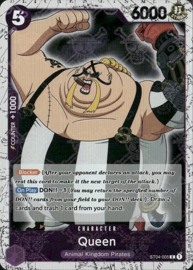 Queen [Jolly Roger PRB-01] ST04-005 One Piece Starter Deck 4: Animal Kingdom Pirates