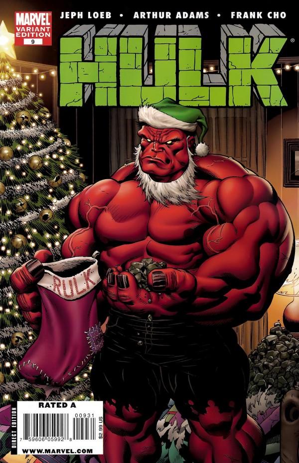 Hulk [McGuinness Red Hulk Santa] #9 (2008) Comic Books Hulk