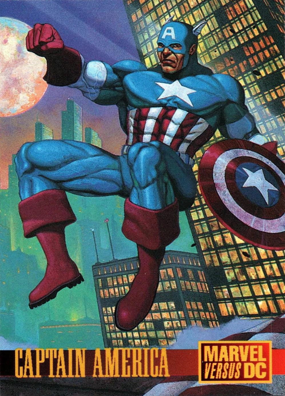 Captain America 1995 Fleer DC vs Marvel Promo