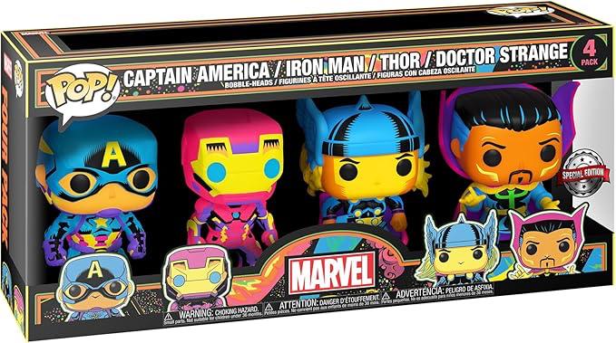 Captain America / Iron Man / Thor / Doctor Strange 4 Pack Funko POP Marvel