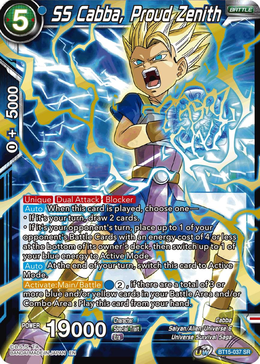 SS Cabba, Proud Zenith [Foil] BT15-037 Dragon Ball Super Saiyan Showdown