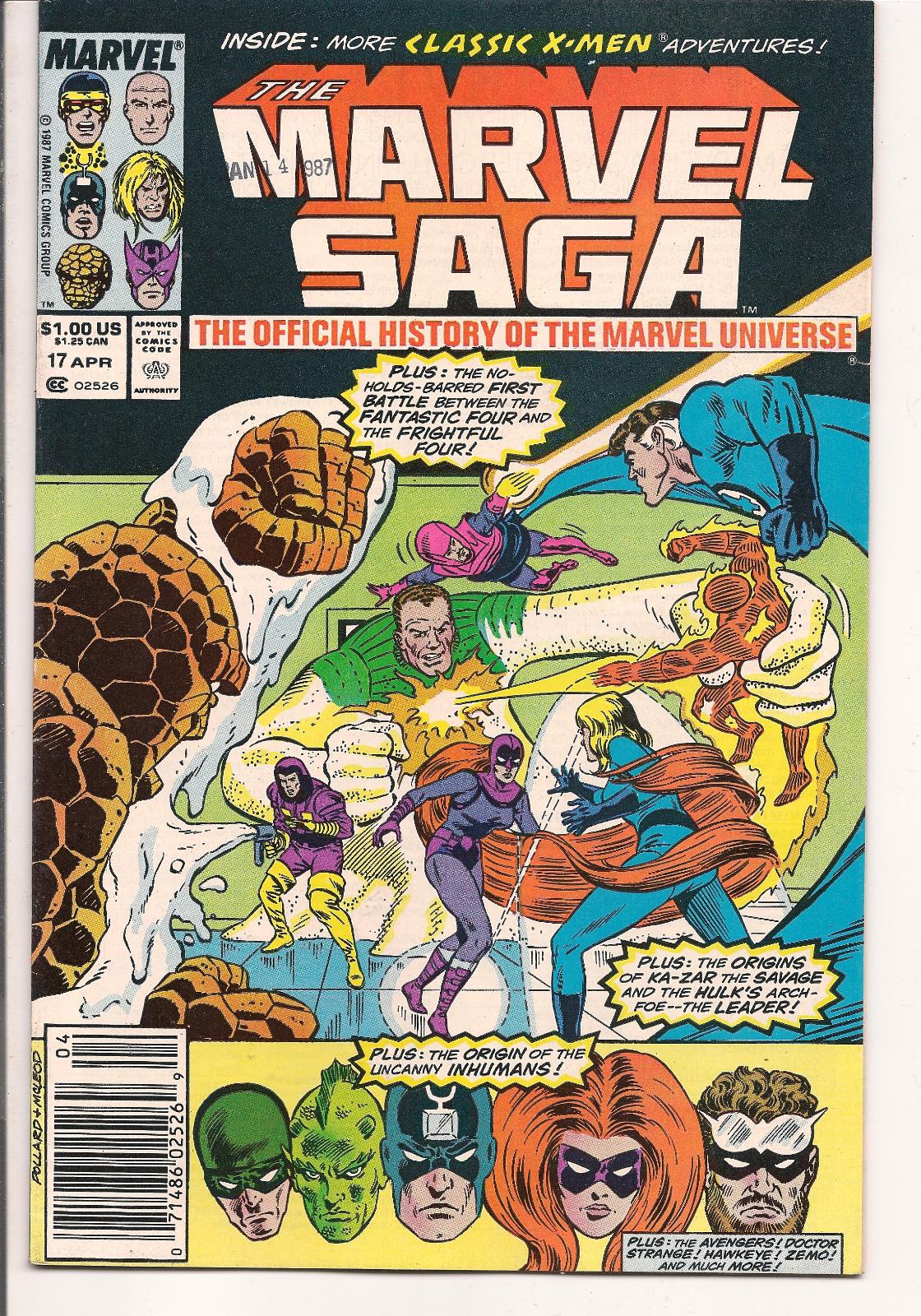 The Marvel Saga the Official History of the Marvel Universe [Newsstand] #17 (1987) Comic Books The Marvel Saga the Official History of the Marvel Universe