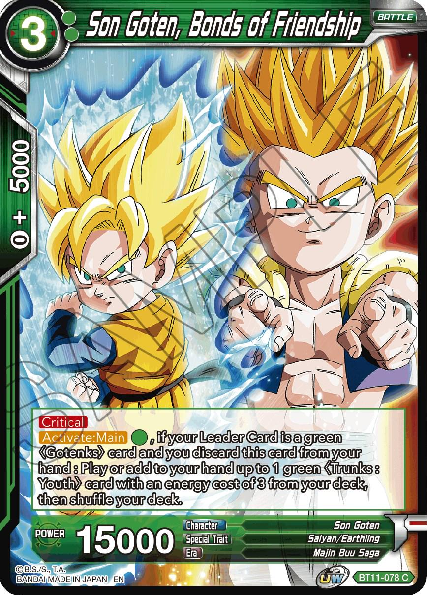 Son Goten, Bonds of Friendship BT11-078 Dragon Ball Super Vermilion Bloodline