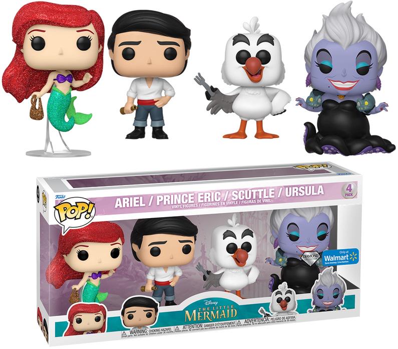 Ariel, Eric, Scuttle, Ursula Funko POP Disney