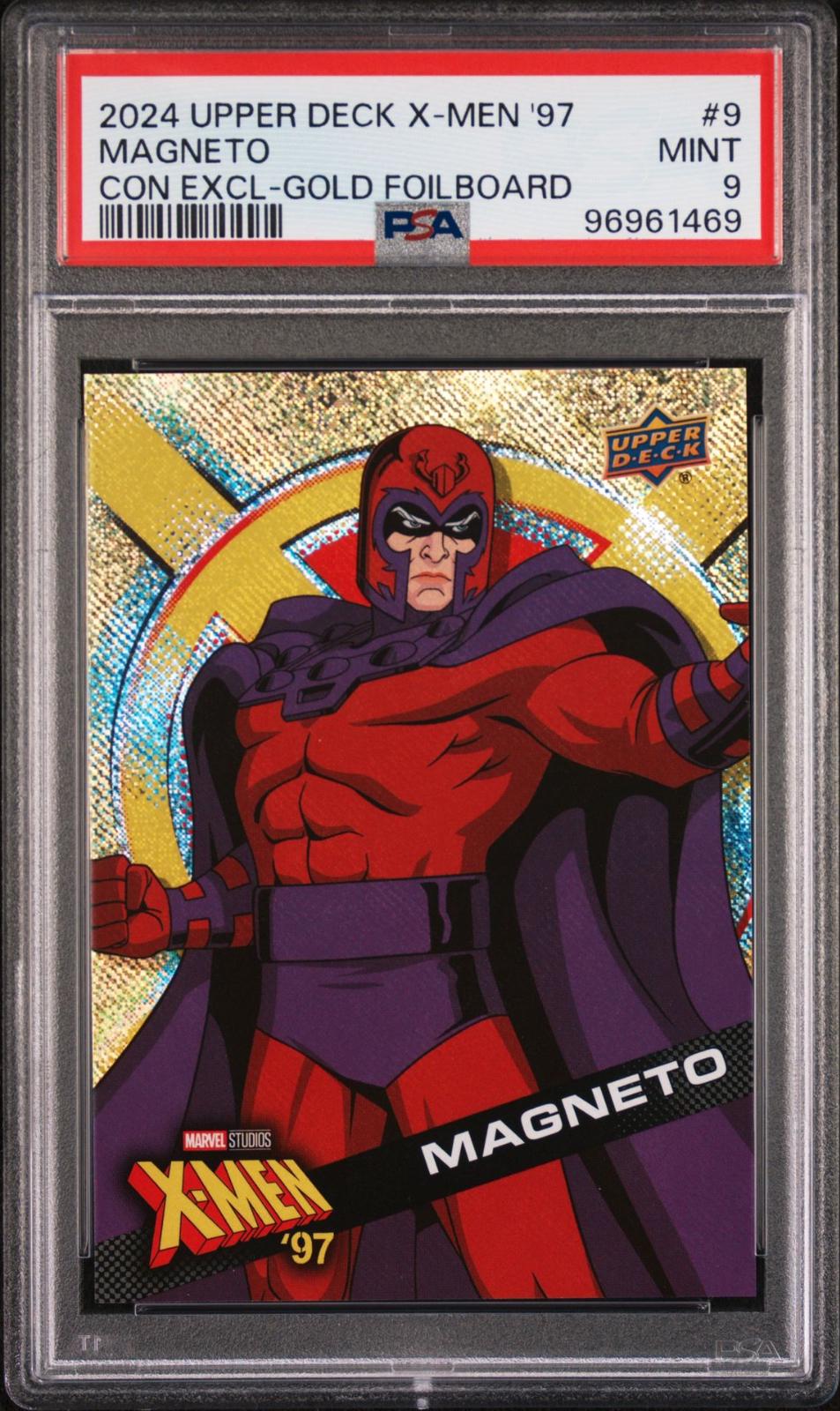 Magneto [Gold Foilboard] #9 2024 Upper Deck X-Men '97 SDCC