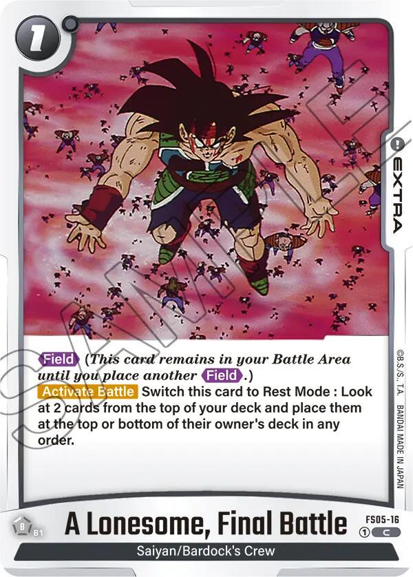 A Lonesome, Final Battle FS05-16 Dragon Ball Fusion World Starter Deck: Bardock