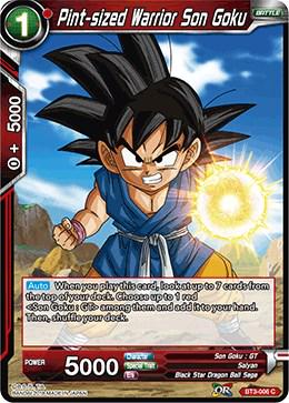 Pint-sized Warrior Son Goku BT3-006 Dragon Ball Super Cross Worlds