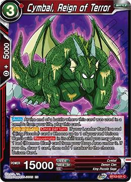 Cymbal, Reign of Terror [Foil] BT12-021 Dragon Ball Super Vicious Rejuvenation