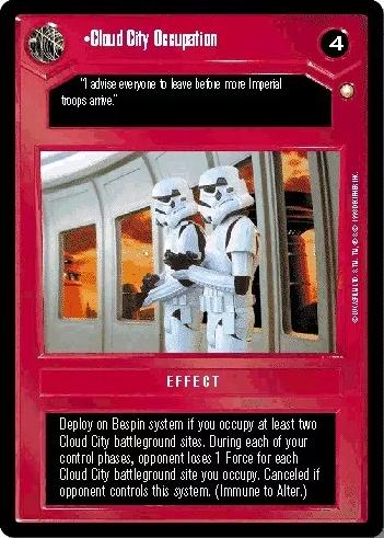 Cloud City Occupation [Limited] Star Wars CCG Special Edition