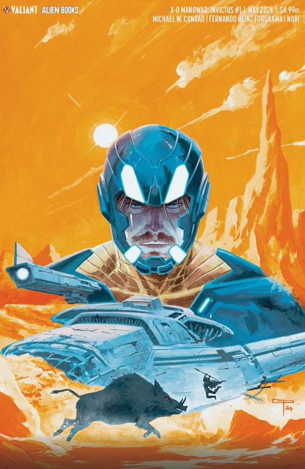 X-O Manowar: Invictus [Peralta Virgin] #1 (2024) Comic Books X-O Manowar: Invictus