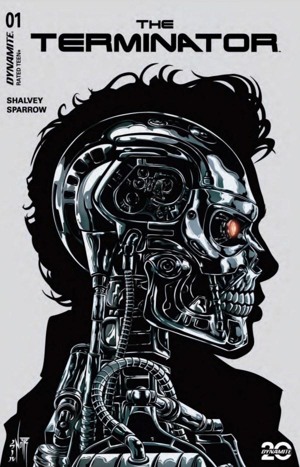 Terminator [Noir Sketch Metal] #1 (2024) Comic Books Terminator