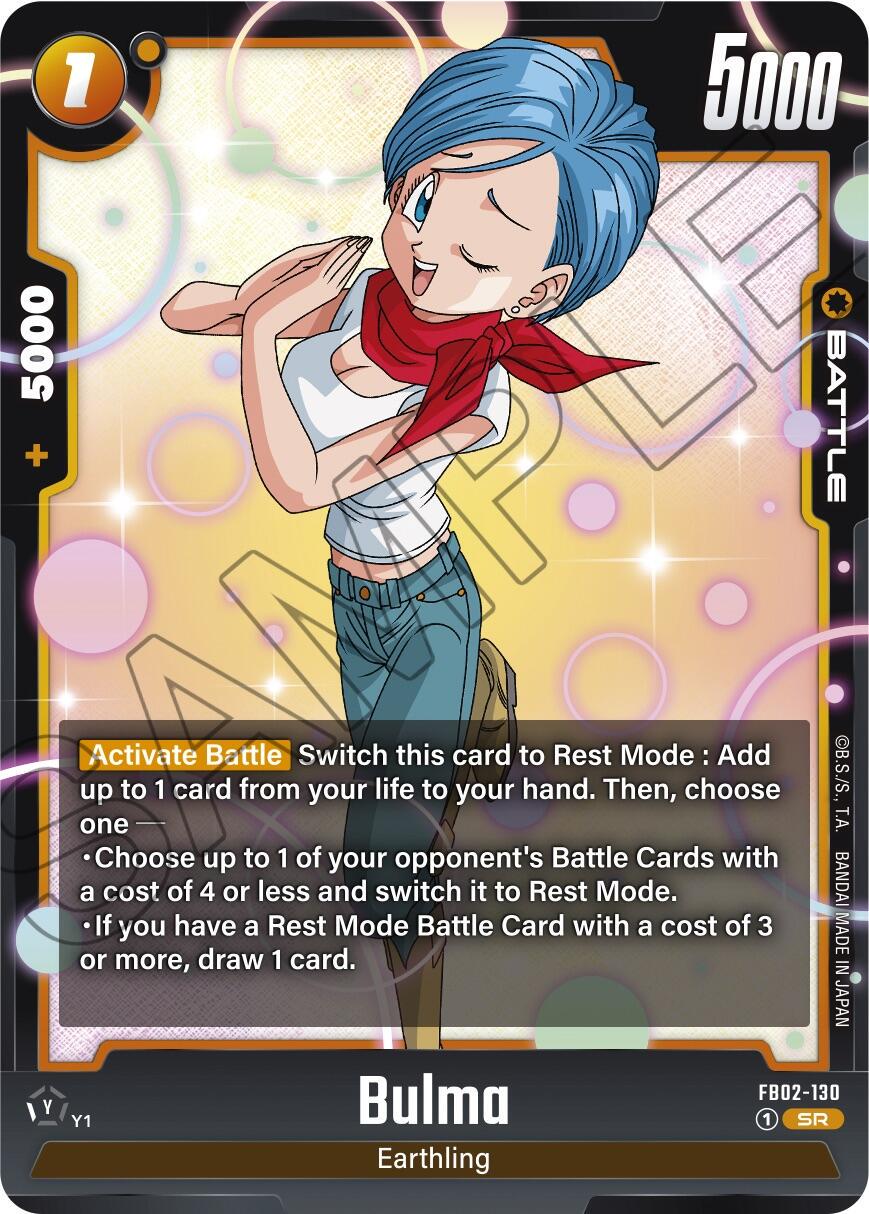 Bulma FB02-130 Dragon Ball Fusion World Blazing Aura